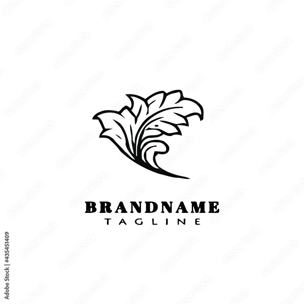 acanthus leaf logo icon design template vector illustration acanthus leaf logo icon design template vector illustration
