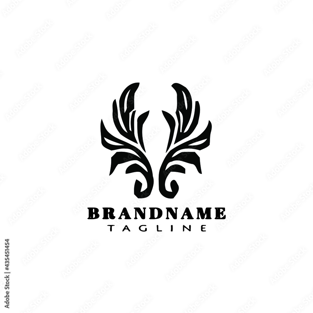 acanthus leaf logo icon design template vector illustration acanthus leaf logo icon design template vector illustration