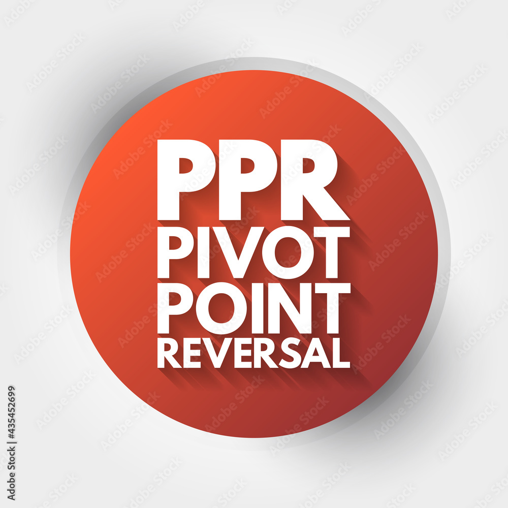 PPR - Pivot Point Reversal acronym, business concept background PPR - Pivot Point Reversal acronym, business concept background