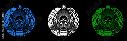 Uzbekistan emblem vector. Download it now