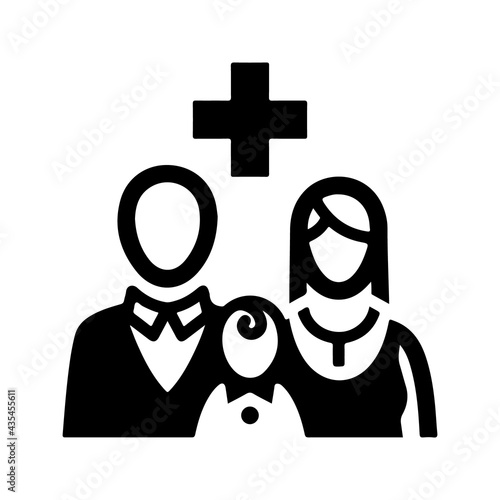 Family medicine icon, vector and glyph