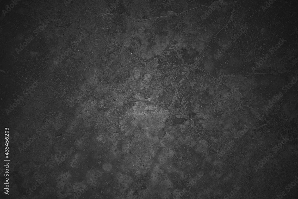 Black concrete wall as background. Texture of dark gray concrete wall, Texture of a grungy 