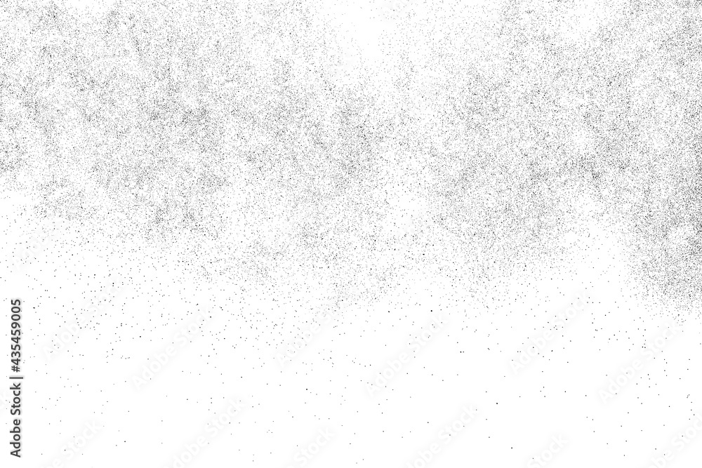 Distressed black texture. Dark grainy texture on white background. Dust overlay textured. Grain noise particles. Rusted white effect. Grunge design elements. Vector illustration, EPS 10. Distressed black texture. Dark grainy texture on white background. Dust overlay textured. Grain noise particles. Rusted white effect. Grunge design elements. Vector illustration, EPS 10.