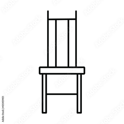 Chair ion vector. Vector illustration