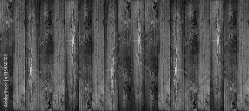 Background black wooden planks board texture.