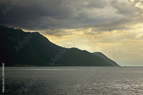 Lake Geneva near Montreux. Switzerland