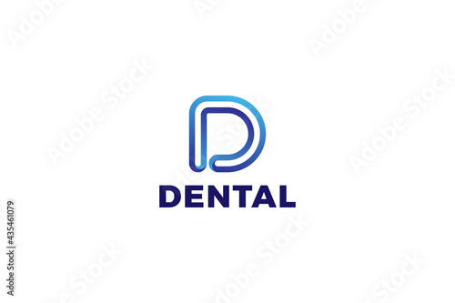 Letter D 3d logo design
