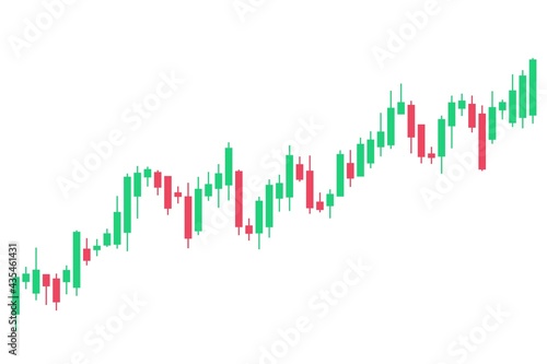 Candlestick chart vector
