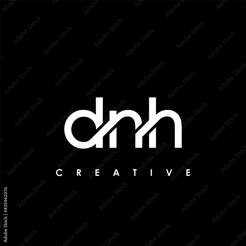 DNH Letter Initial Logo Design Template Vector Illustration DNH Letter Initial Logo Design Template Vector Illustration