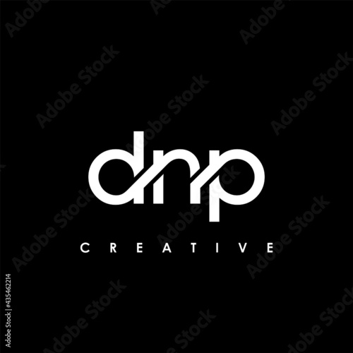 DNP Letter Initial Logo Design Template Vector Illustration