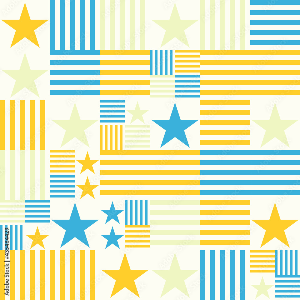 Geometry minimalistic seamless pattern with rectangles, squares, circles, simple shape and figure. Abstract vector design template for web banner, business presentation, corporate identity, fabric pri Geometry minimalistic seamless pattern with rectangles, squares, circles, simple shape and figure. Abstract vector design template for web banner, business presentation, corporate identity, fabric pri