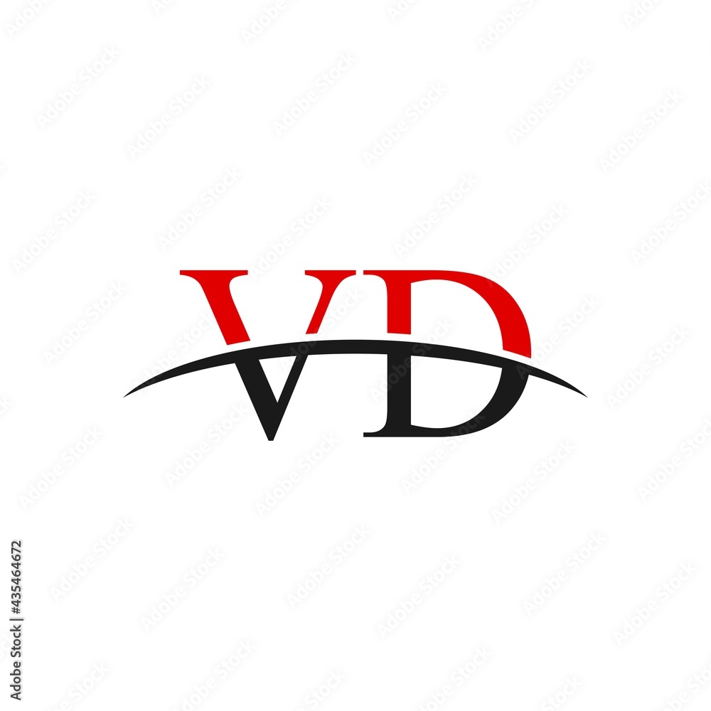 VD initial swoosh horizon, letter logo designs vector VD initial swoosh horizon, letter logo designs vector