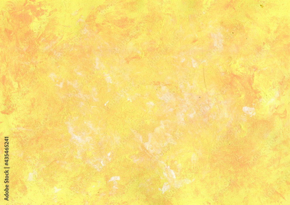 Abstract textured yellow background with liquid colors, Bright autumn