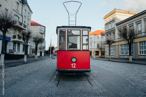 Monument to the Tilsit Tram in Sovetsk, Kaliningrad Region