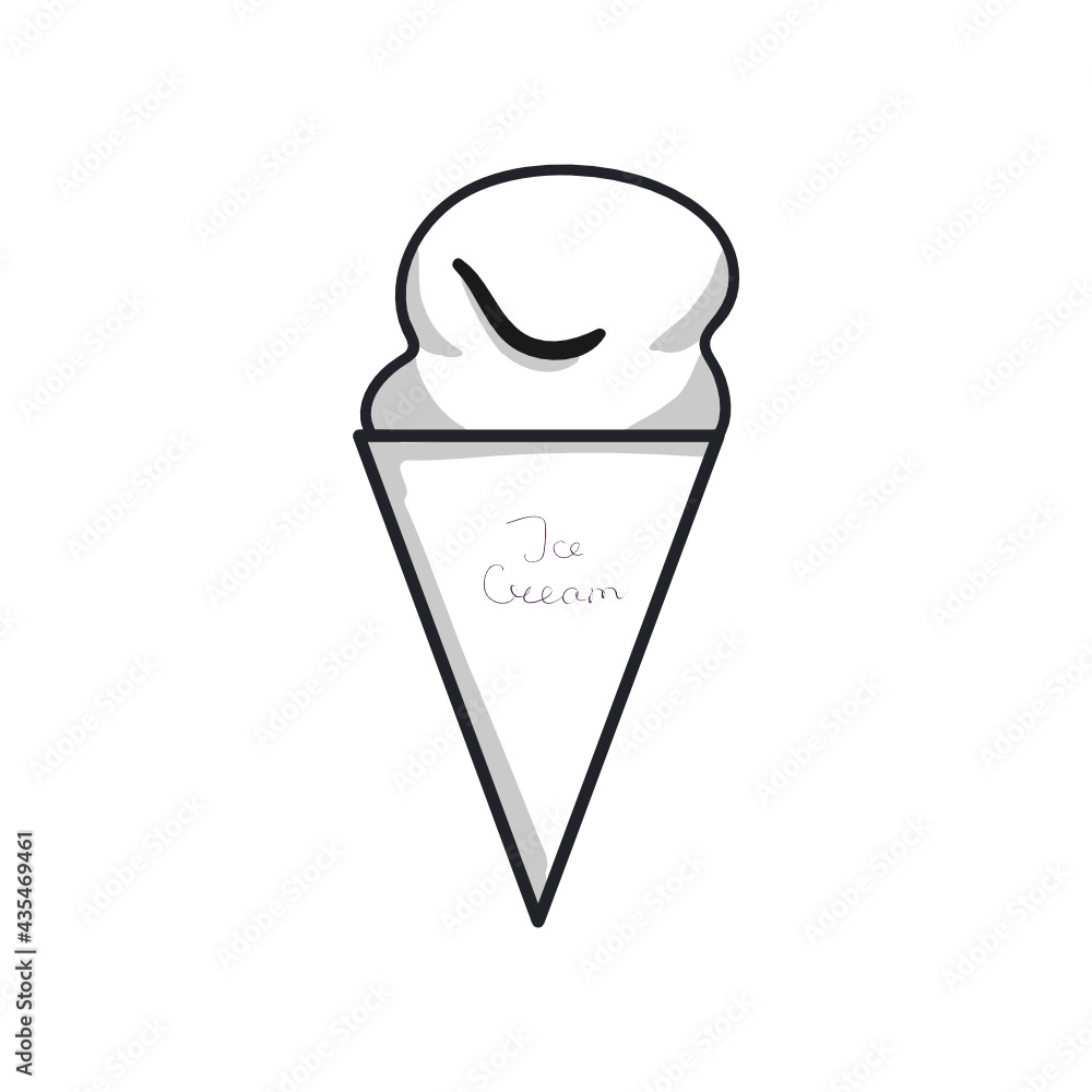 ice cream outline vector illustration ice cream outline vector illustration
