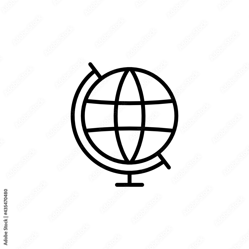Globe Map Icon. E Learning Icon. Online Education Icon. SVG Icon. Globe Map Icon. E Learning Icon. Online Education Icon. SVG Icon.