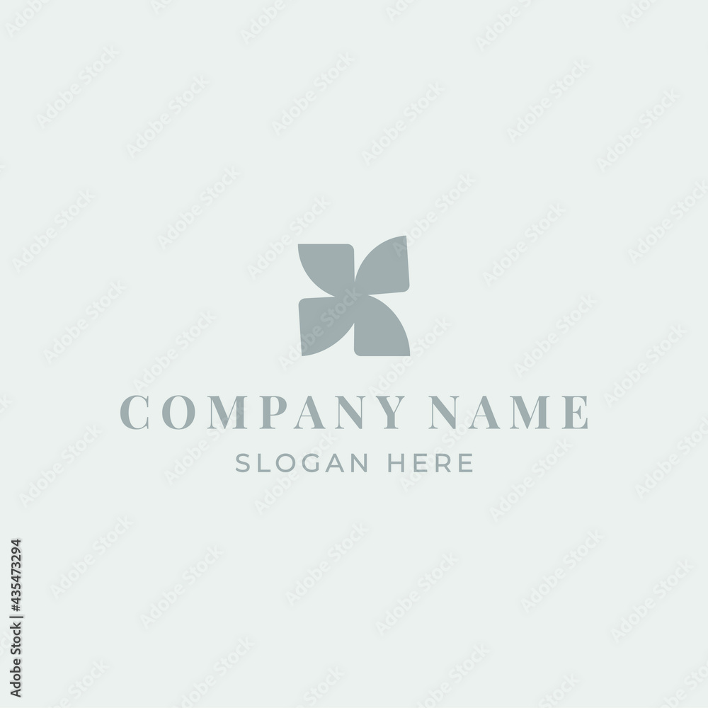 Abstract logo for a company, business center, clothing store or cosmetics. A logo for a business. Vector image.