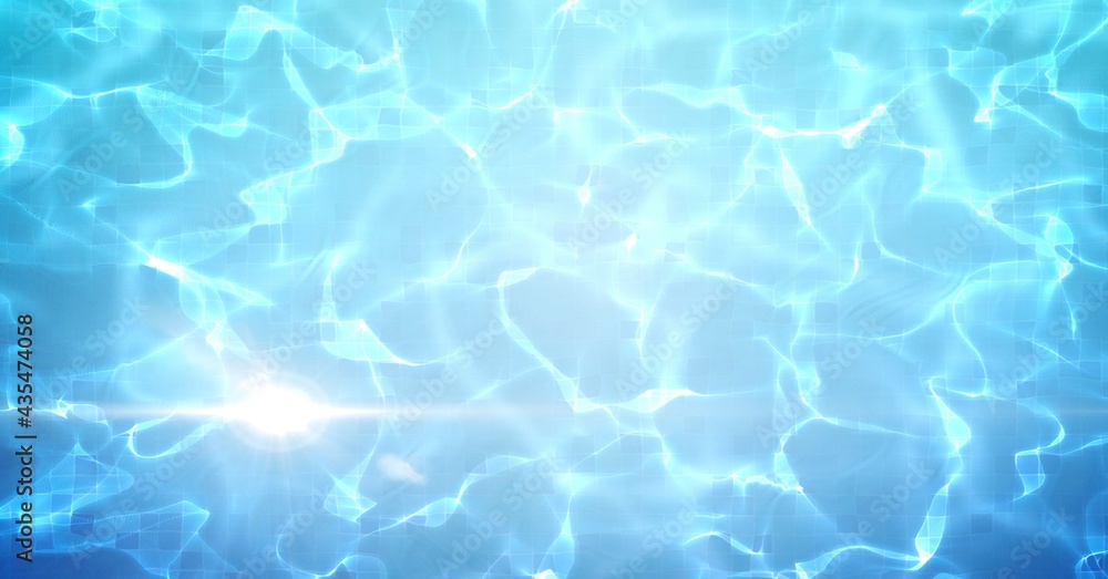 Composition of clean water in swimming pool over light blur Composition of clean water in swimming pool over light blur