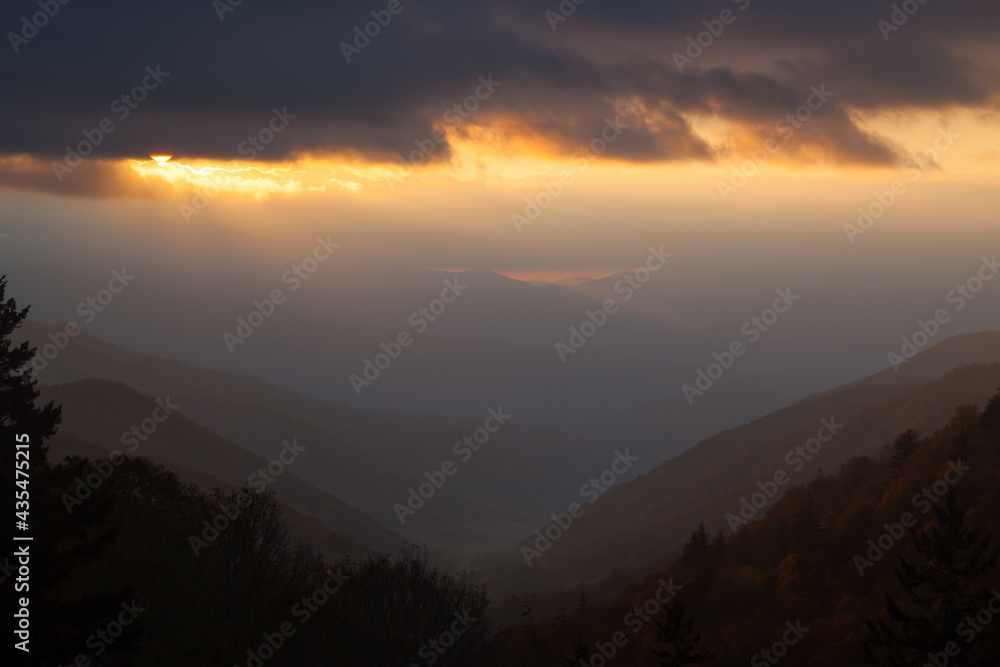 Sunrise in the Mountains