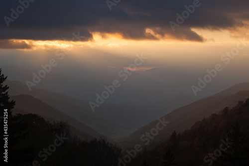 Wallpaper Mural Morning sunrise in the mountains Torontodigital.ca