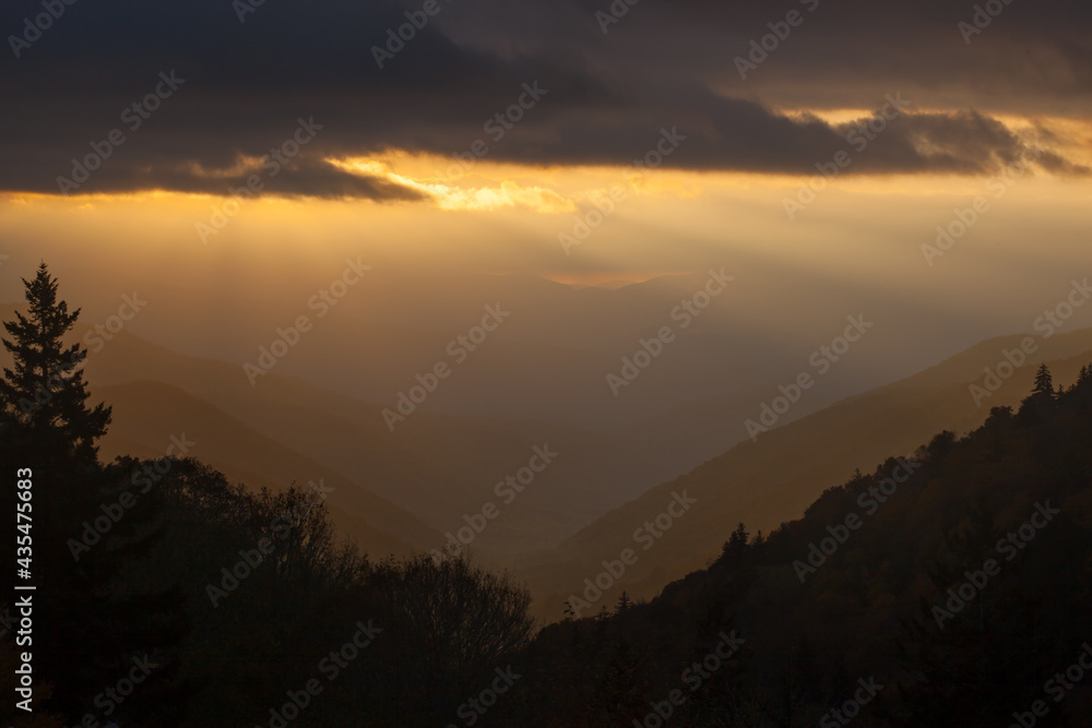 Sunrise in the Smoky Mountain