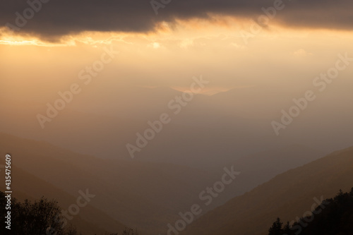 Wallpaper Mural Sunrise in the mountains Torontodigital.ca