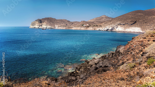 Red Beach is a volcanic sand beach on the Aegean island of Santorini.