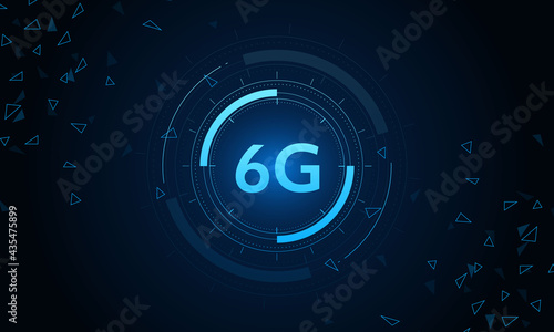 concept of technology 6G mobile network , New generation telecommunication , high-speed mobile Internet, 