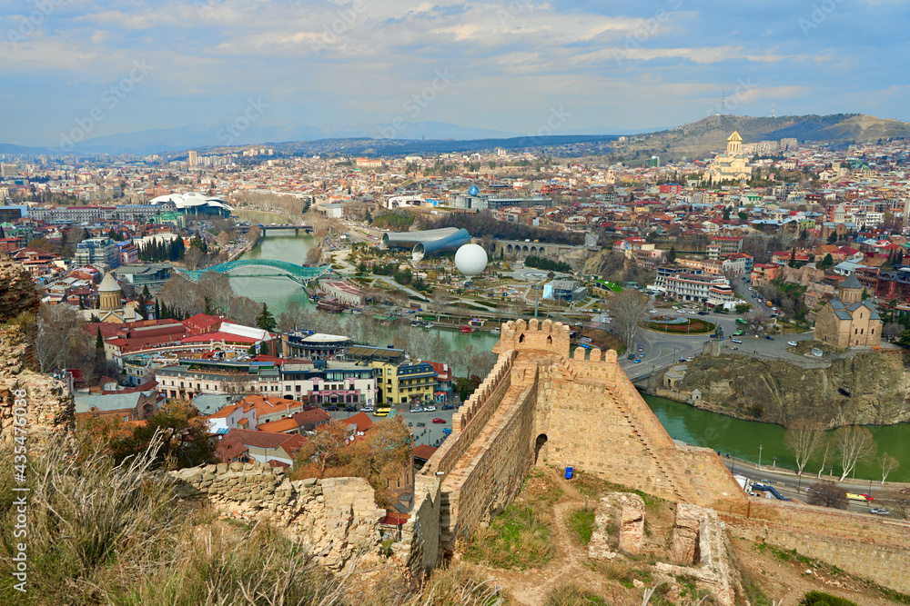 Ancient fortress Narikala in the old town of Tbilisi