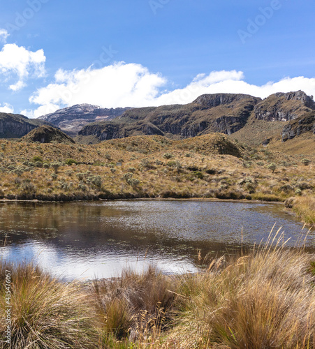 Landscapes of the Los Nevados National Natural Park in Manizales, Caldas, Colombia. 