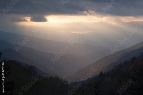 Sunrise in the Smoky Mountain