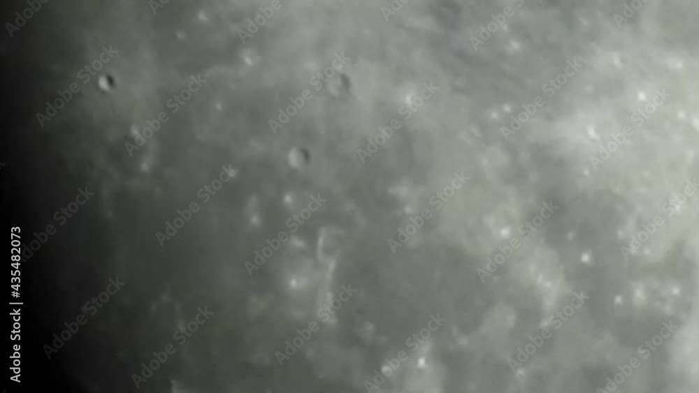 Superzoom Exploring Surface Of Full Moon With Camera Shaky Superzoom Exploring Surface Of Full Moon With Camera Shaky