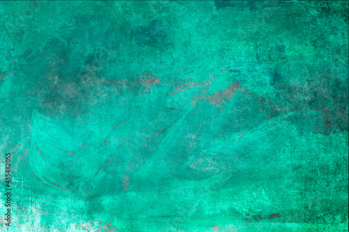 Green aquamarine grungy background
