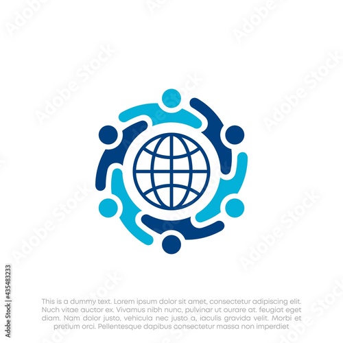 Human Resources Consulting Company, Global Community Logo	
