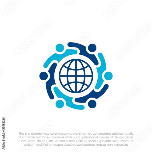 Human Resources Consulting Company, Global Community Logo	
