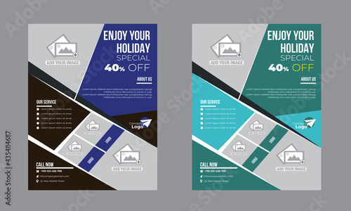 Holiday  Flyer Template Design Fully Editable Design very unique design
