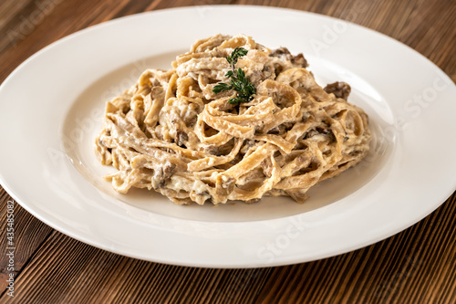 Tagliatelle with porcini mushrooms