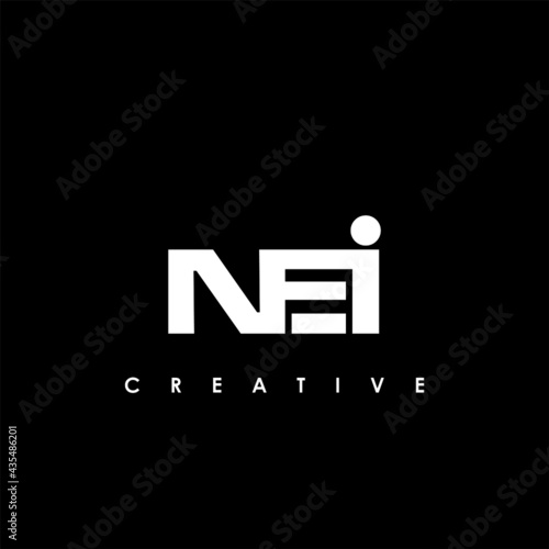 NEI Letter Initial Logo Design Template Vector Illustration photo