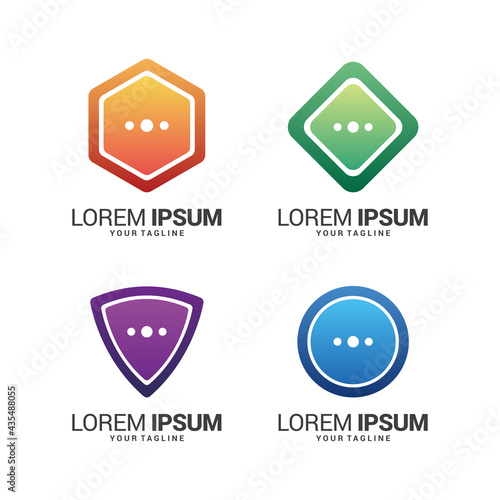 Dialogue and discussion logo. Vector illustration