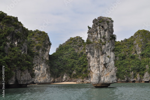 Tiny islands in Ha Long Bay, Vietnam