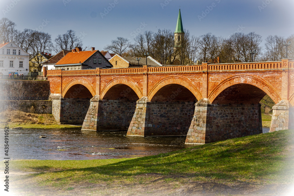 Looking for postcard image with stunning bridge of Latvia