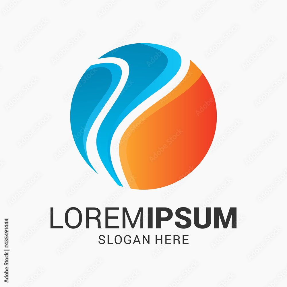 Obraz premium Modern logo template. Vector illustration