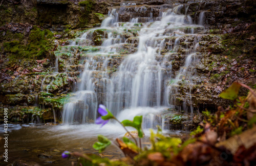 imaginery and dreamy look of waterfall in the wilderness