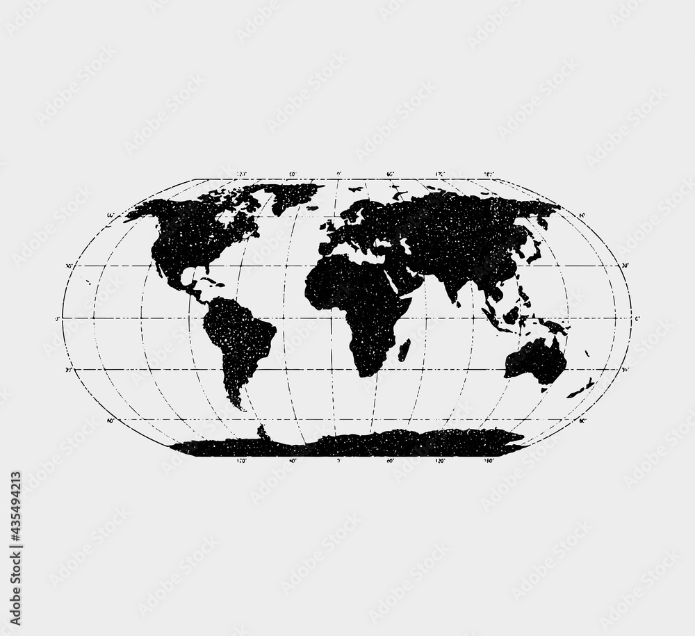 Naklejka premium World chart- vector illustration
