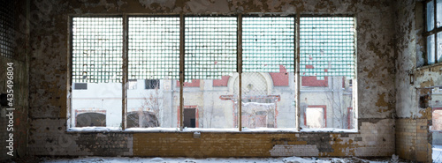 ruins of a very heavily polluted industrial factory, industrial series