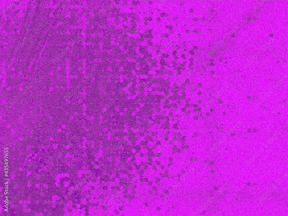 Purple wall texture with splashes in grunge style.   