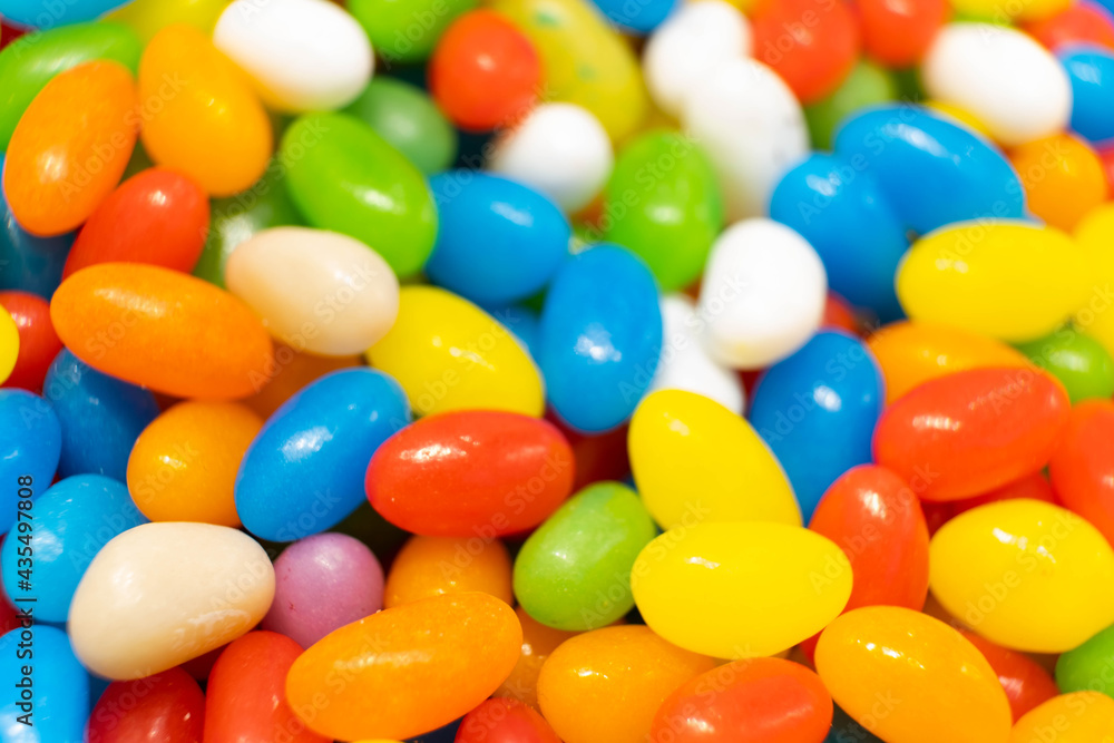 Colorful sweet jelly and candies with sugar. Macro. Colorful sweet jelly and candies with sugar. Macro.
