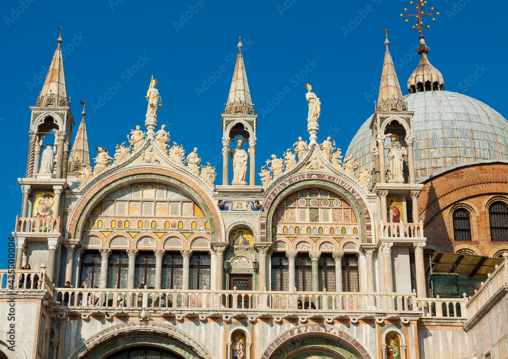 San-Marco cathedral detail, Venice, Italy.