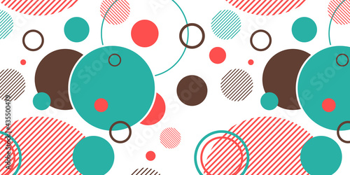 Minimalism concept design background. Abstract round circles illustration. 