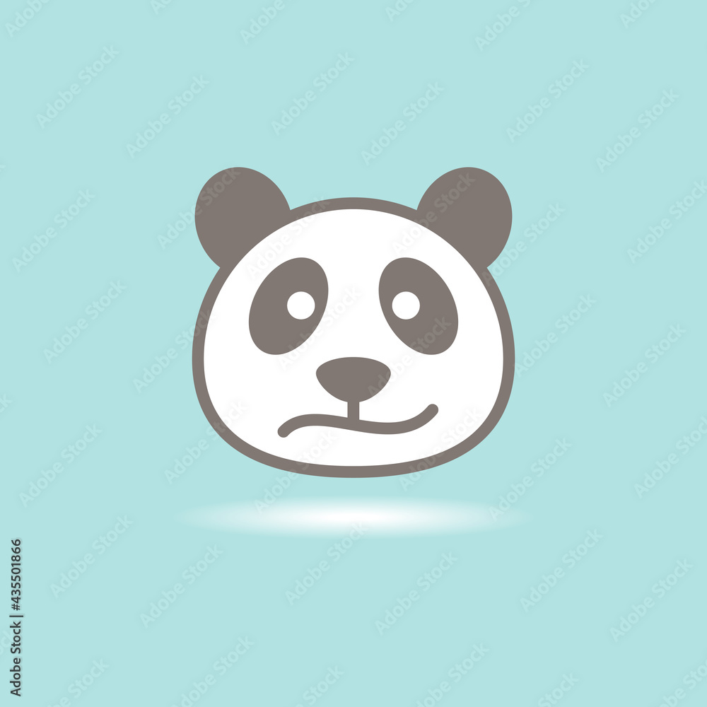 panda logo flatdesign vector image panda logo flatdesign vector image